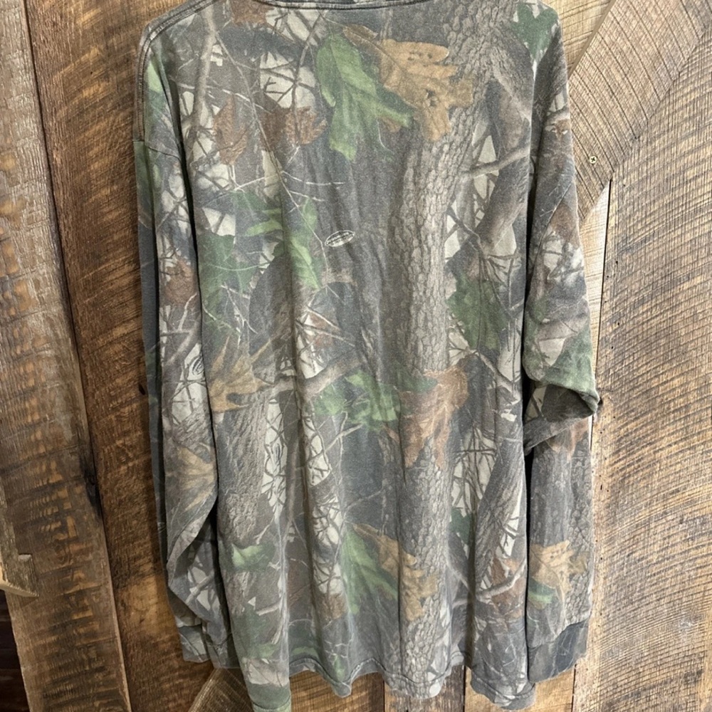 Vintage Redhead Realtree Hardwoods Camo Shirt Mens 2XL Long Sleeve Henley - Picture 8 of 10